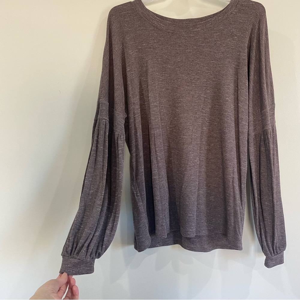 Women's Purple Long Sleeve Top